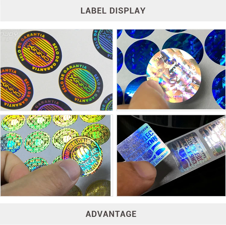 Private design pre-printed labels print sticker 3D hologram PET label