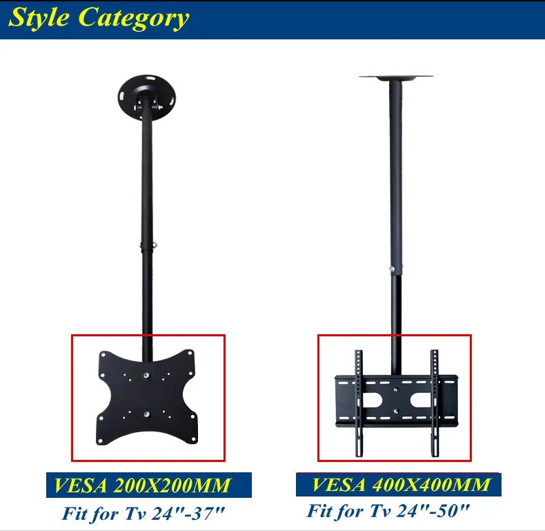 Degrees Retractable Tv Bracket Ceiling Mount For Screens