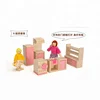 wooden girls toys Play pretend house toy kitchen miniature wooden doll house furniture