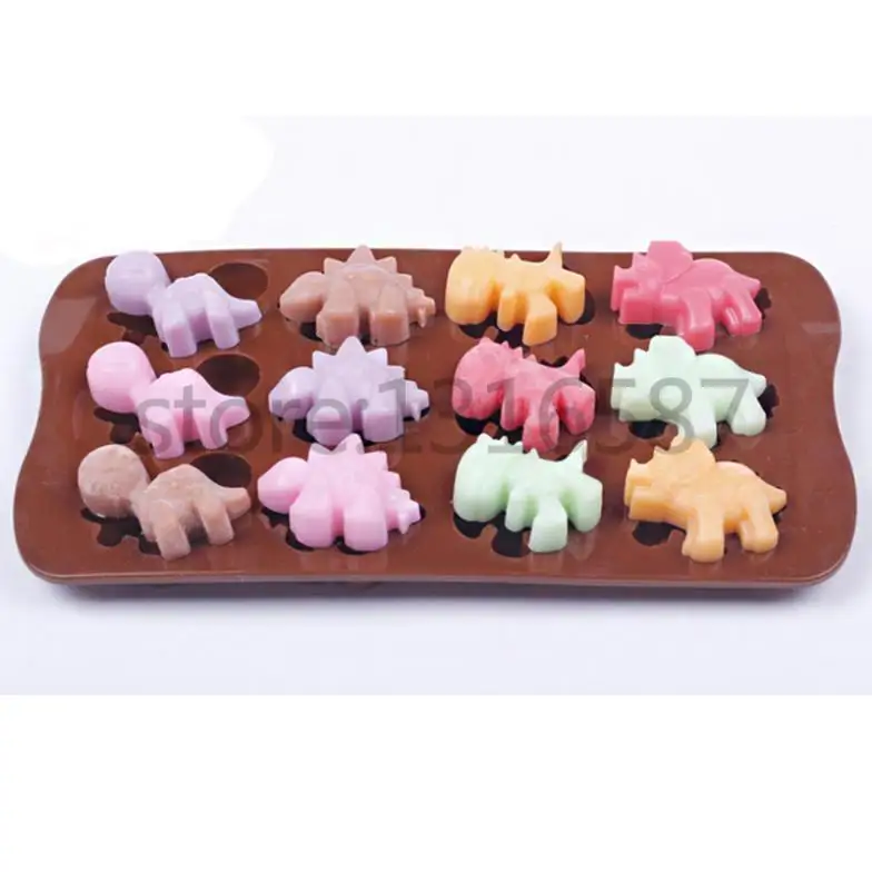 Cake decoration All kinds of silicone products silicone chocolate mold 12 and even dinosaur silicone mold silicone mold