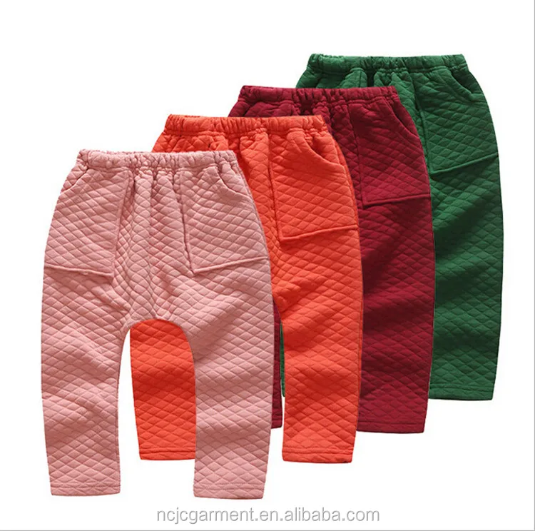 wholesale child cotton capris baby plain pants