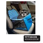 Pet Supplies Blue Zig-zag Printing Thicken Oxford Cloth Car Dog Front Seat Cover Manufacturer