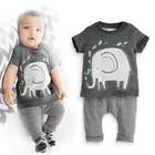 posh print newborn baby cotton infant baby boy clothes gift set