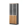 Office furniture wooden bookcase cabinets storage with glass doors