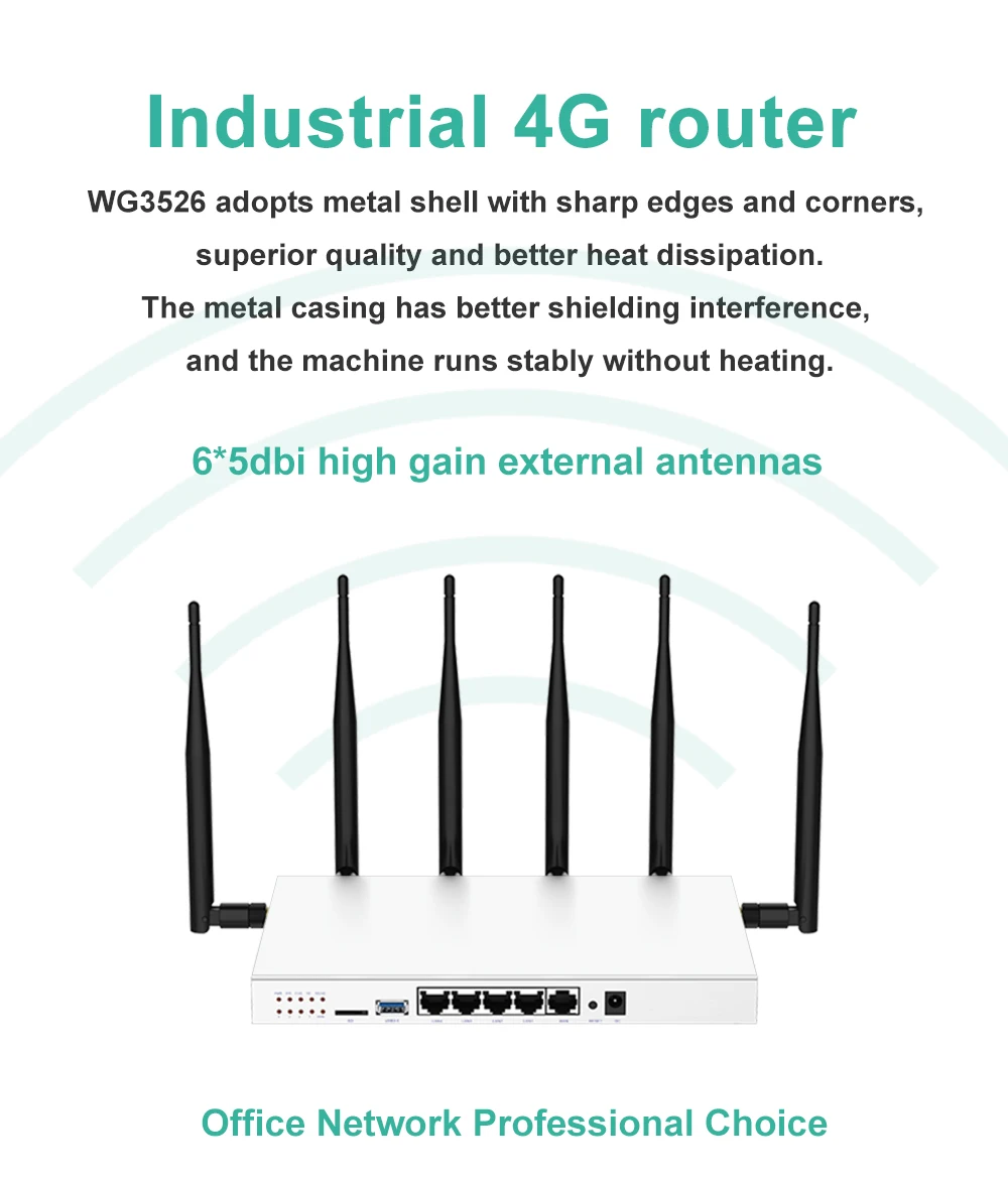 4G 3G Hot Selling Openwrt 10 100 1000Mbs 1000 Meter Range Wireless Ac Wifi Router 192.168.1.1 Zbtwg3526