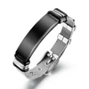 stainless steel smooth surface men mesh bracelet jewelry custom name bracelet for men
