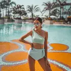 guangzhou mly Custom one shoulder hot sales ruffle bikini 2019