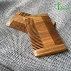 Amazon custom logo pocket pure nature sandalwood wooden beard comb