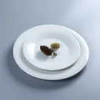 KJ Plate Series Ceramics manufacture wholesale white round shape porcelain dinner plate