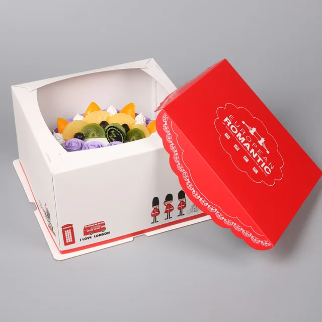 China Supplier Custom Big Size Corrugated Carton Paper cake Storage Box