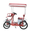 Wholesale 2 or 4 Person Quadricycle Bike Four Wheel Pedal Tandem Rental Surrey Bicycle for sale