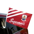 Custom LOGO Printed Country Advertising Flag Banner Car Window Flag Holders