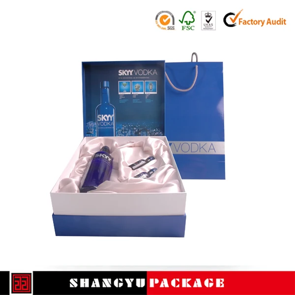 wholesale recycled kraft paper paper wine boxes sliding lid