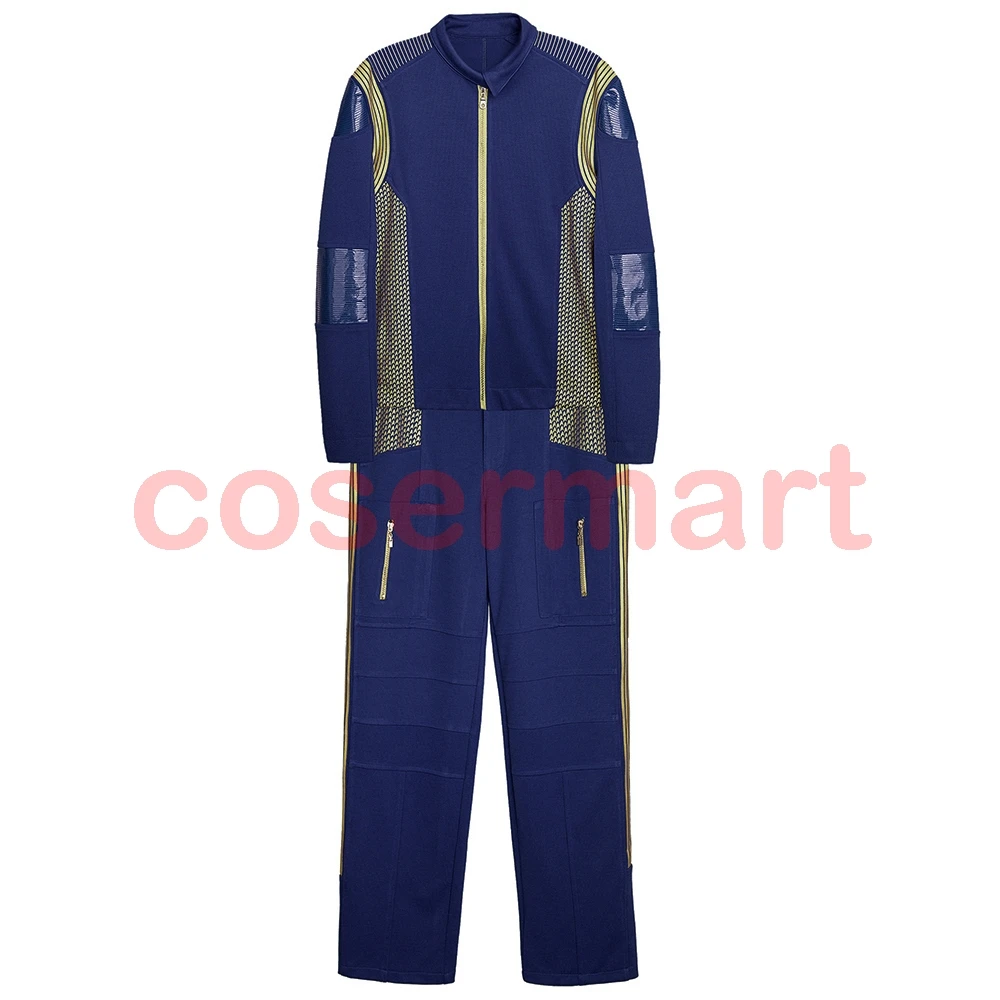 2017 Star Trek Discovery Costume Captain Uniform Blue Jacket Coat Cosplay Costume Starfleet Halloween Costume New (2)