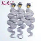 Fashion style and charming 100% human hair extensions grey