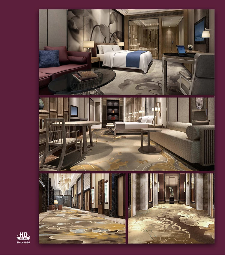 Single Color nylon printing apartment corridor carpet