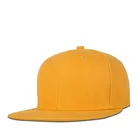 Promotional 6-panel top designs plain no logo different colors snapback hats