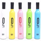 QIFENG 8P-1 Customized umbrella with logo prints gifts wine shape 3 folding umbrella with UV protection factory outlet