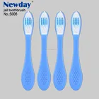 high quality safety toothbrush for prison using with soft rubber handle