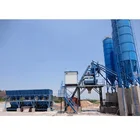 Customized HZS90 precast concrete batch plant with skipped hoist for sale