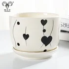 large glazed ceramic garden pots plant pots with modern flower stand