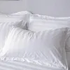 OEM 100% cotton stripe print fabric bedding set for hotel