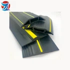 extruded rubber black with yellow garage door weatherseal threshold