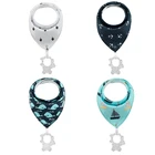Baby boy girl high quality premium 100% organic cotton waterproof silicone baby teething bib baby bib teeth