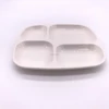 High quality factory cheap custom print plastic two 3 4 5 compartment melamine plate