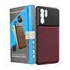 Apexel new product full cover leather phone case cell with red wine light brown dark brown color for Samsung HUAWEI iPhone MI
