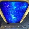 Beautiful 3D sky stretch ceiling films with chandeliers for kid's room decoration