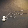 925 sterling silver long earring with pearl fine jewelry manufacturer china