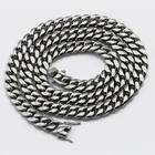 Custom fashion Gold plated 316L Stainless Steel Cuban necklace chain