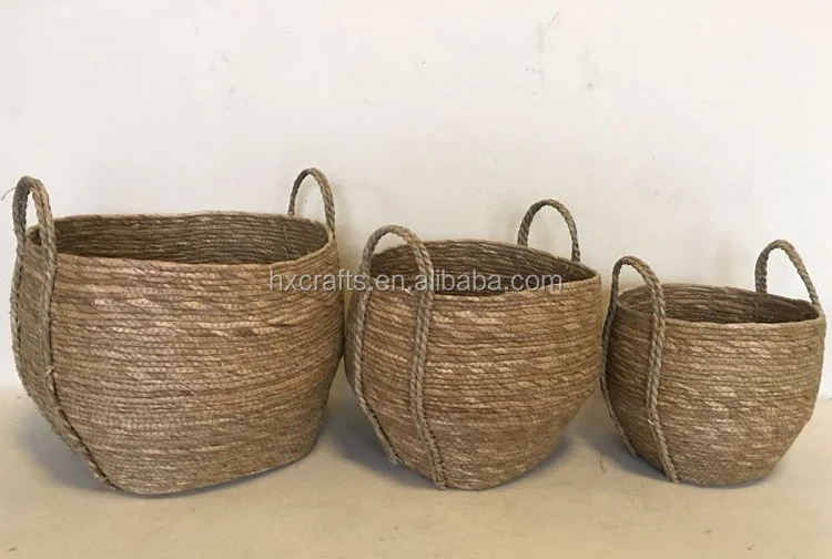 decoration home round storage hamper bin basket