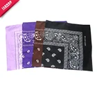 Custom logo printed different colors paisley bandanas