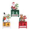 Cartoon Santa calendar wooden Christmas decoration Christmas calendar