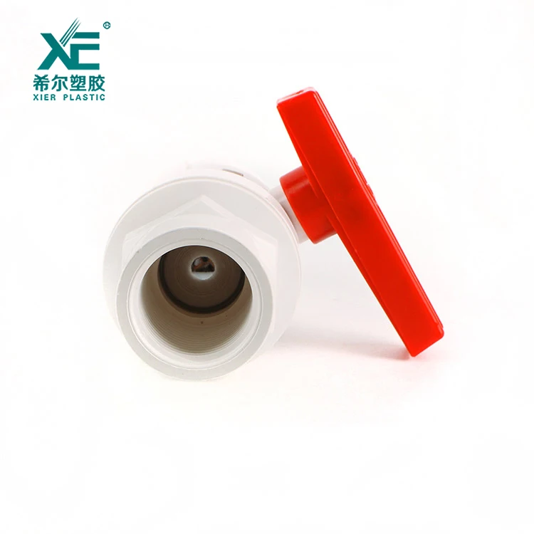 China manufacturer standard  plastic pvc oem two pieces ball valve