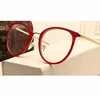 ZHAOMING Fashion Optical Glasses Transparent Myopia Eyeglasses Women Designer Vintage Metal Rivet Round Eyeglass Frame