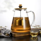 Amazon Gift Stovetop Borosilicate Glass Tea Coffee Pot With Strainer