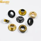 custom colored rose gold metal ring brass eyelets grommet for garment clothing