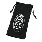 Black Drawstring Pouch Bag For Sunglasses