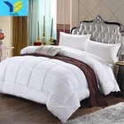 China supplier 233TC cotton fabric duck down feather duvet inner comforter bedding quilt