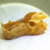 Beautiful natural yellow color jade head carved dragon head skulls for decoration