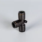 New style plastic pipes air black color push fit fittings