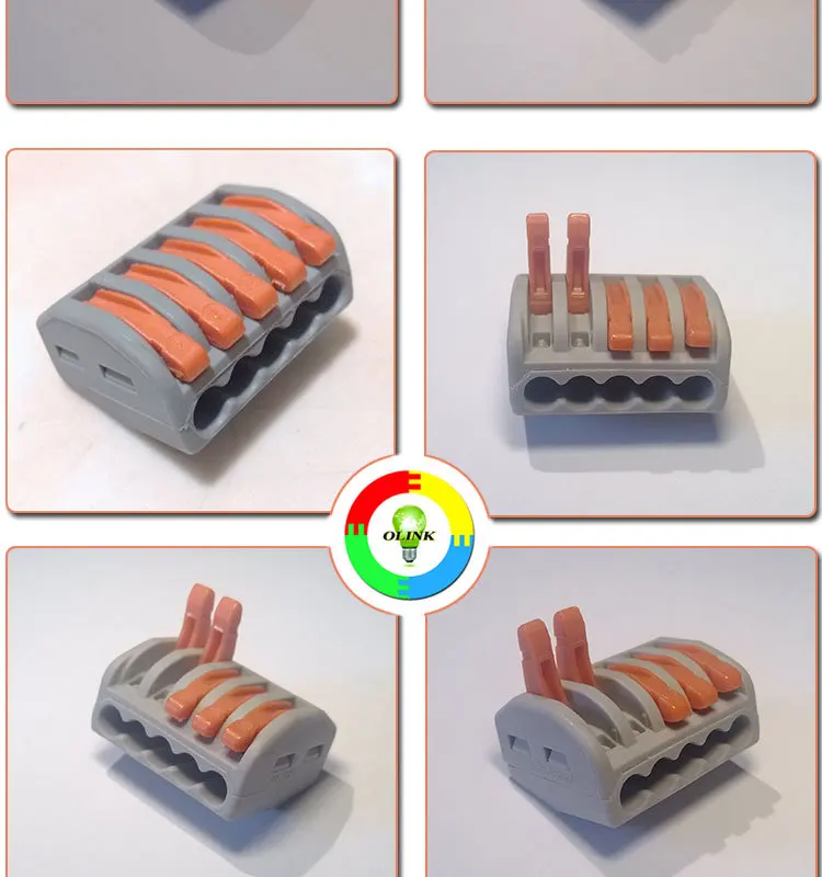 wire connector,electric wire connector,quick wire connector,Junction Box connector,Building wire connector,222-412,222-413,222-415,wago 222.