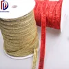 Wholesale custom multicolor 1/2" metallic sparkly single face unelastic velvet tape ribbon