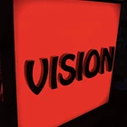 Hot sale modern laser cutting painted and UV luminous slim acrylic stainless steel scrolling light box display