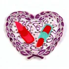 Professional custom mixed embroidered lace appliques