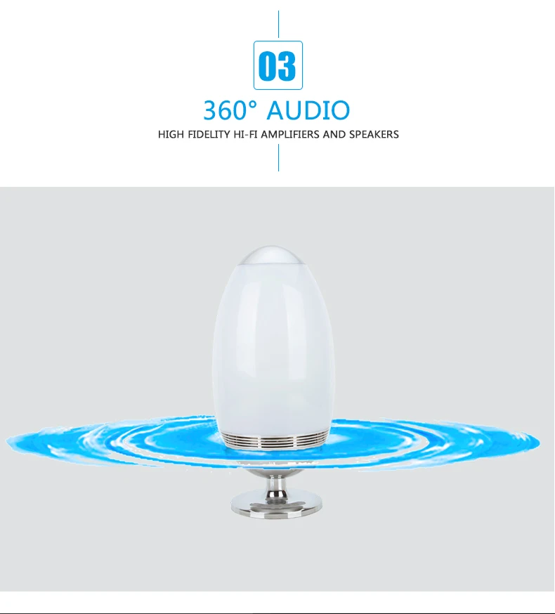 2018 Inventions Smart Loudspeaker Colorful LED Reading Music Light with SD Card - ANKUX.COM