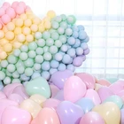 12'' Macaroon heart latex balloon baby pink purple grey blue yellow orange red